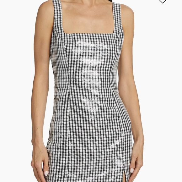 WAYF Icon Sequin Gingham Minidress SIZE XL NWT - Picture 3 of 12